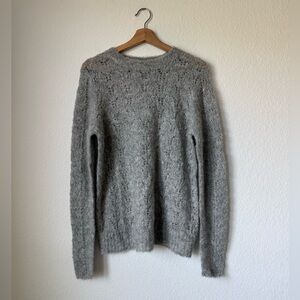 Magaschoni Grey Mohair & Wool Sweater